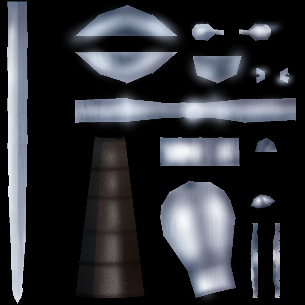 Hand Painted Swords Bundle 3D Model Collection_104