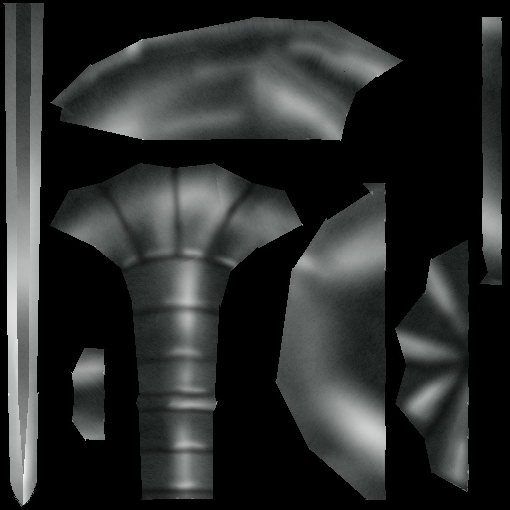Hand Painted Swords Bundle 3D Model Collection_107