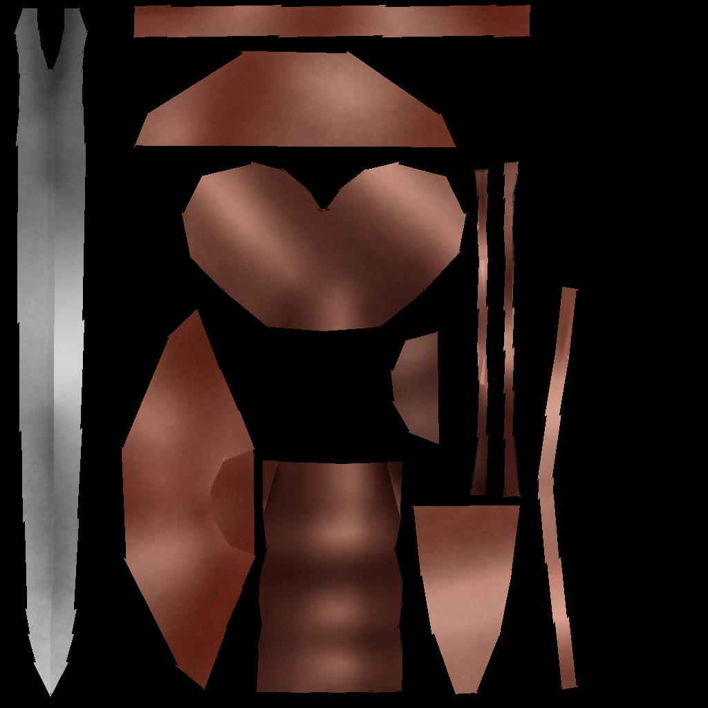 Hand Painted Swords Bundle 3D Model Collection_70