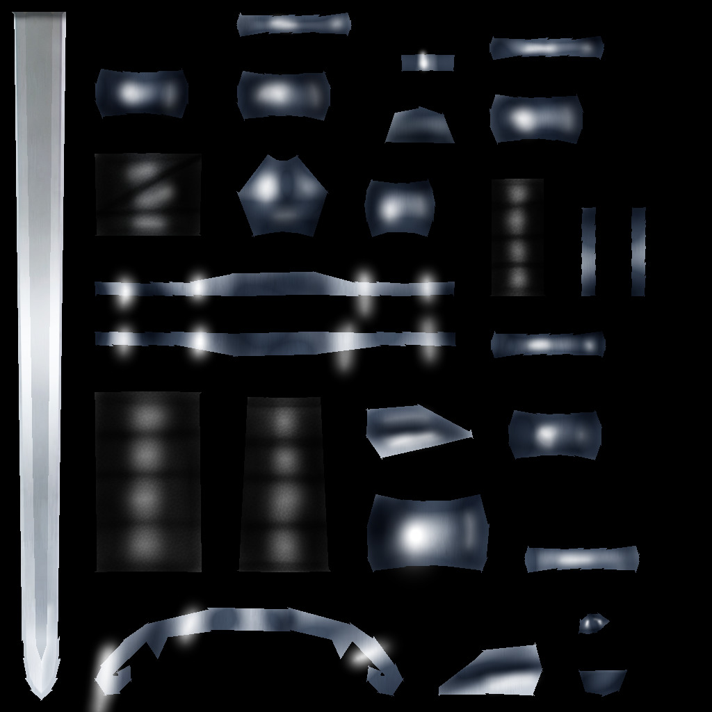 Hand Painted Swords Bundle 3D Model Collection_101