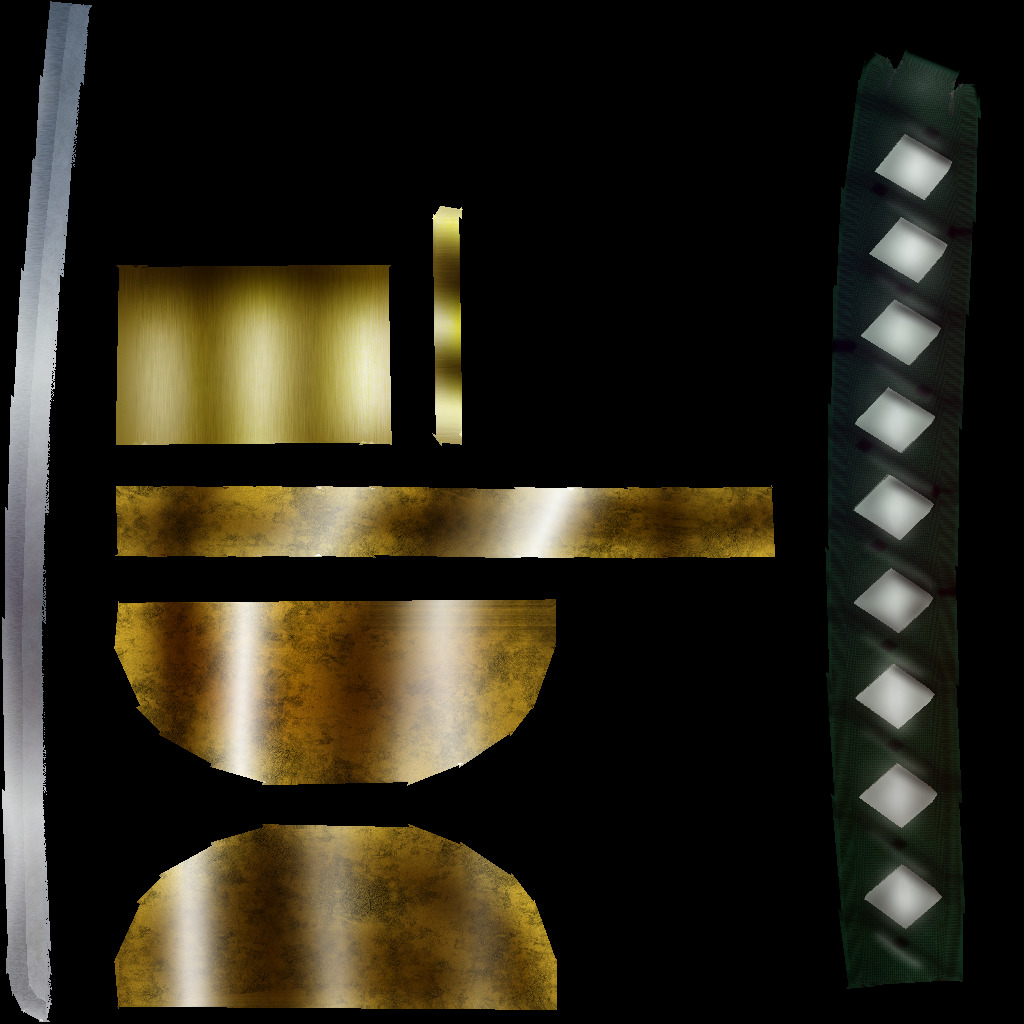 Hand Painted Swords Bundle 3D Model Collection_80