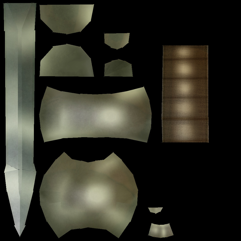 Hand Painted Swords Bundle 3D Model Collection_118
