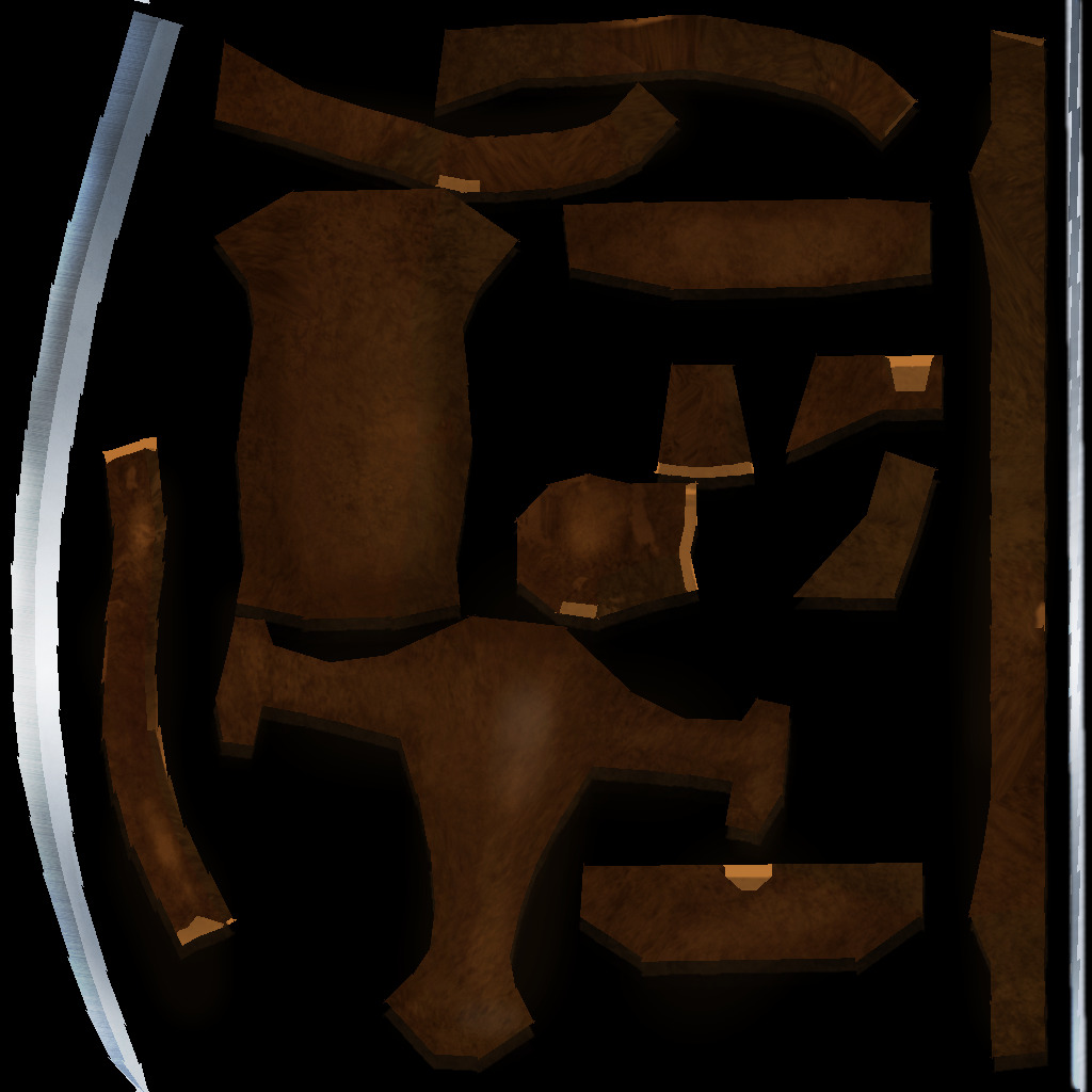 Hand Painted Swords Bundle 3D Model Collection_110