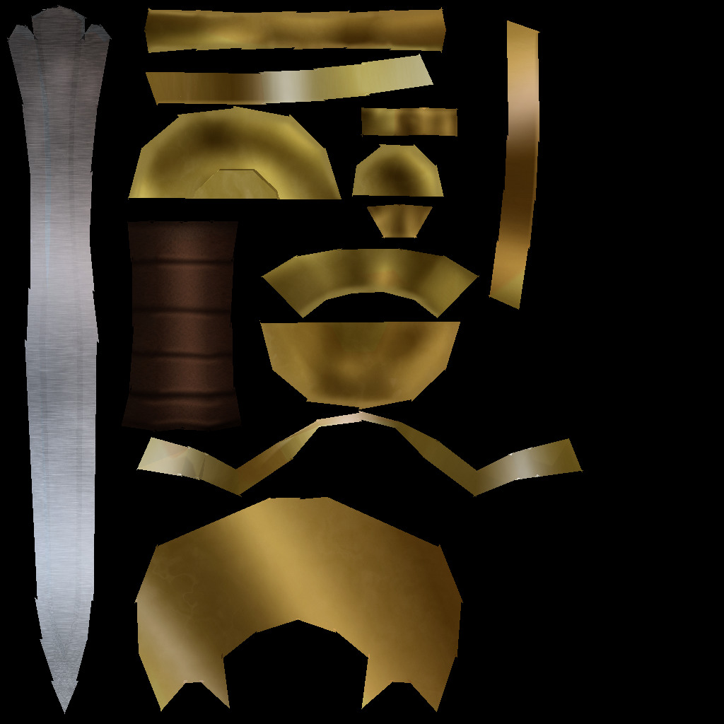 Hand Painted Swords Bundle 3D Model Collection_89