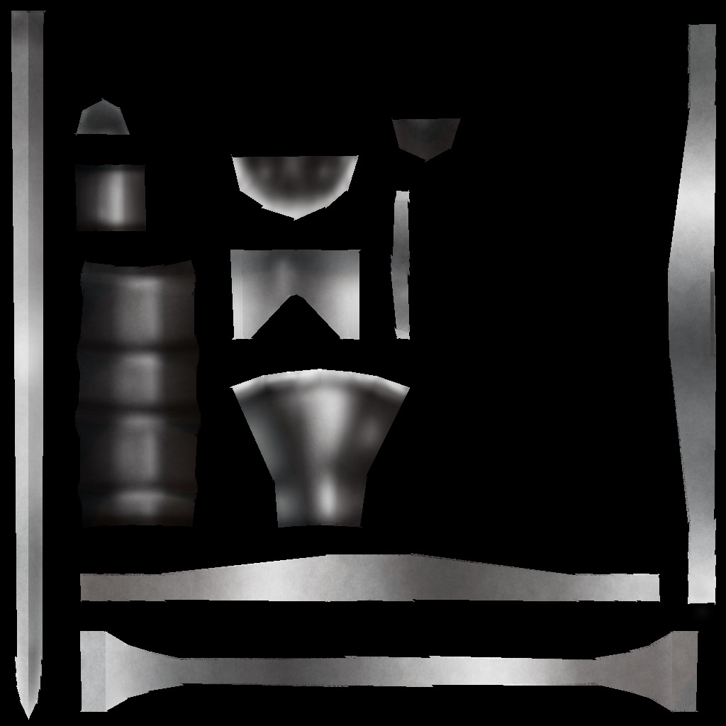 Hand Painted Swords Bundle 3D Model Collection_75