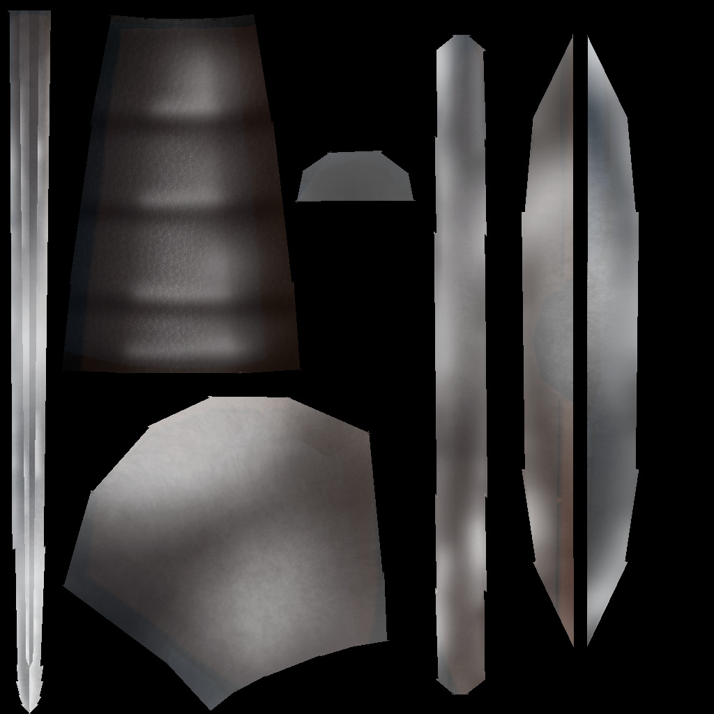 Hand Painted Swords Bundle 3D Model Collection_122