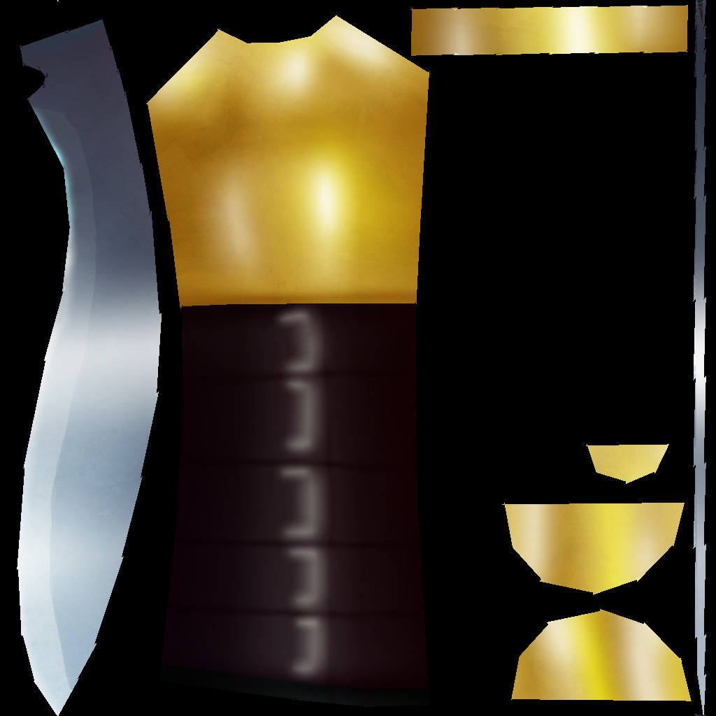 Hand Painted Swords Bundle 3D Model Collection_115