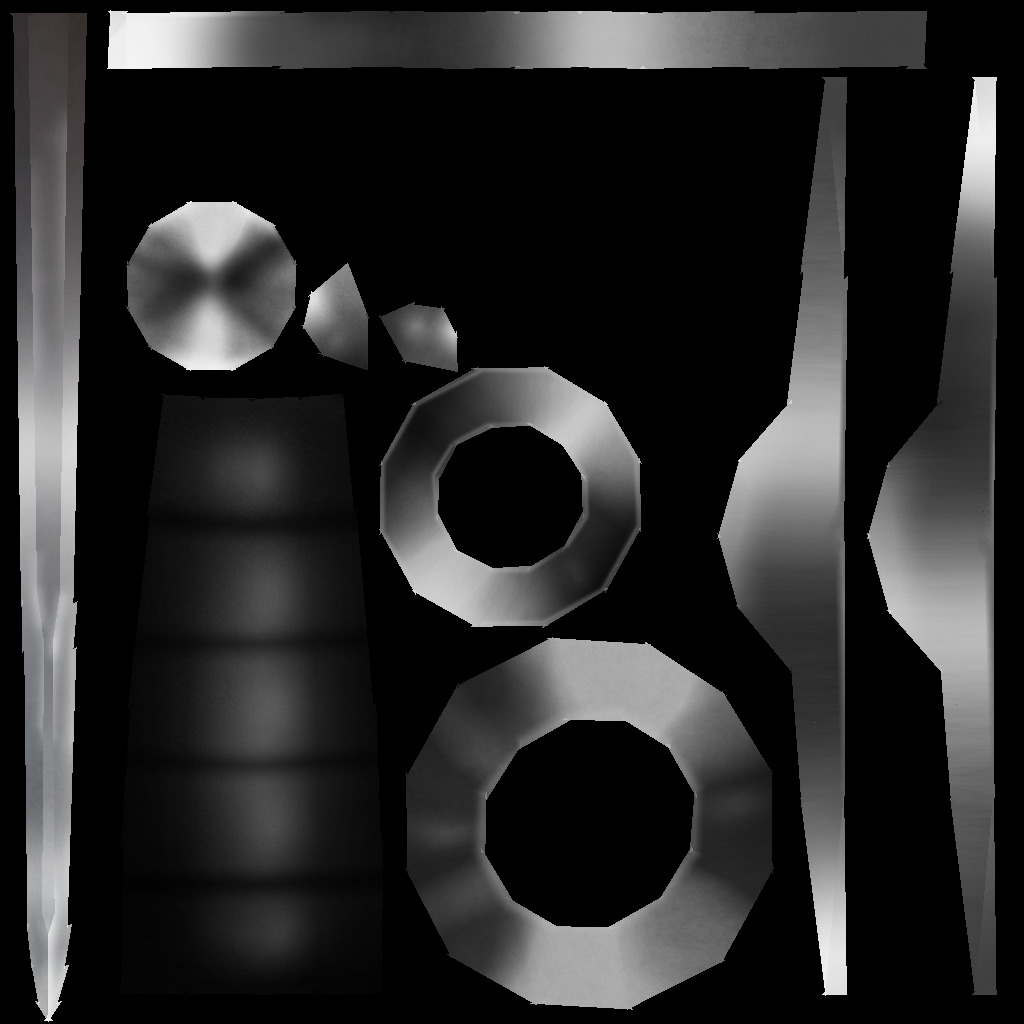 Hand Painted Swords Bundle 3D Model Collection_120