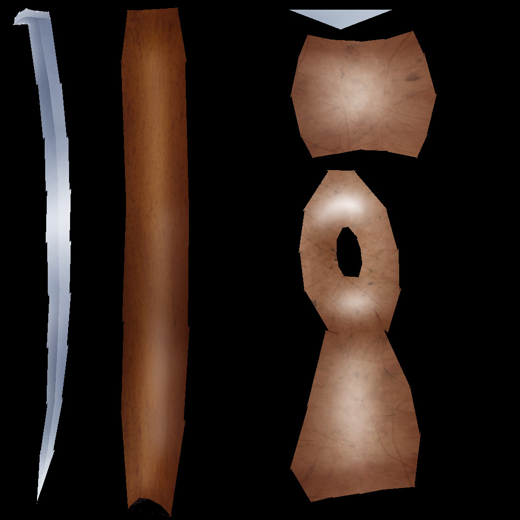 Hand Painted Swords Bundle 3D Model Collection_127