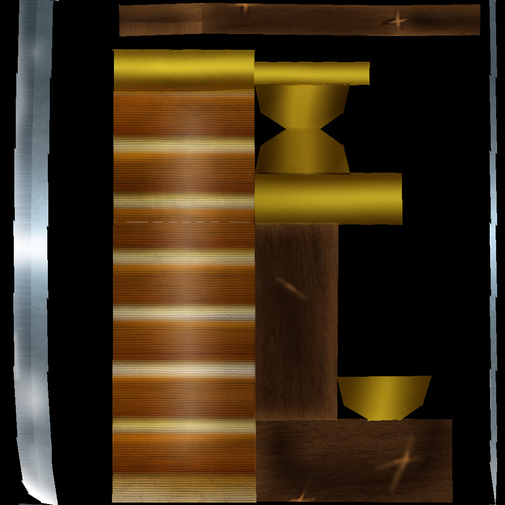 Hand Painted Swords Bundle 3D Model Collection_81