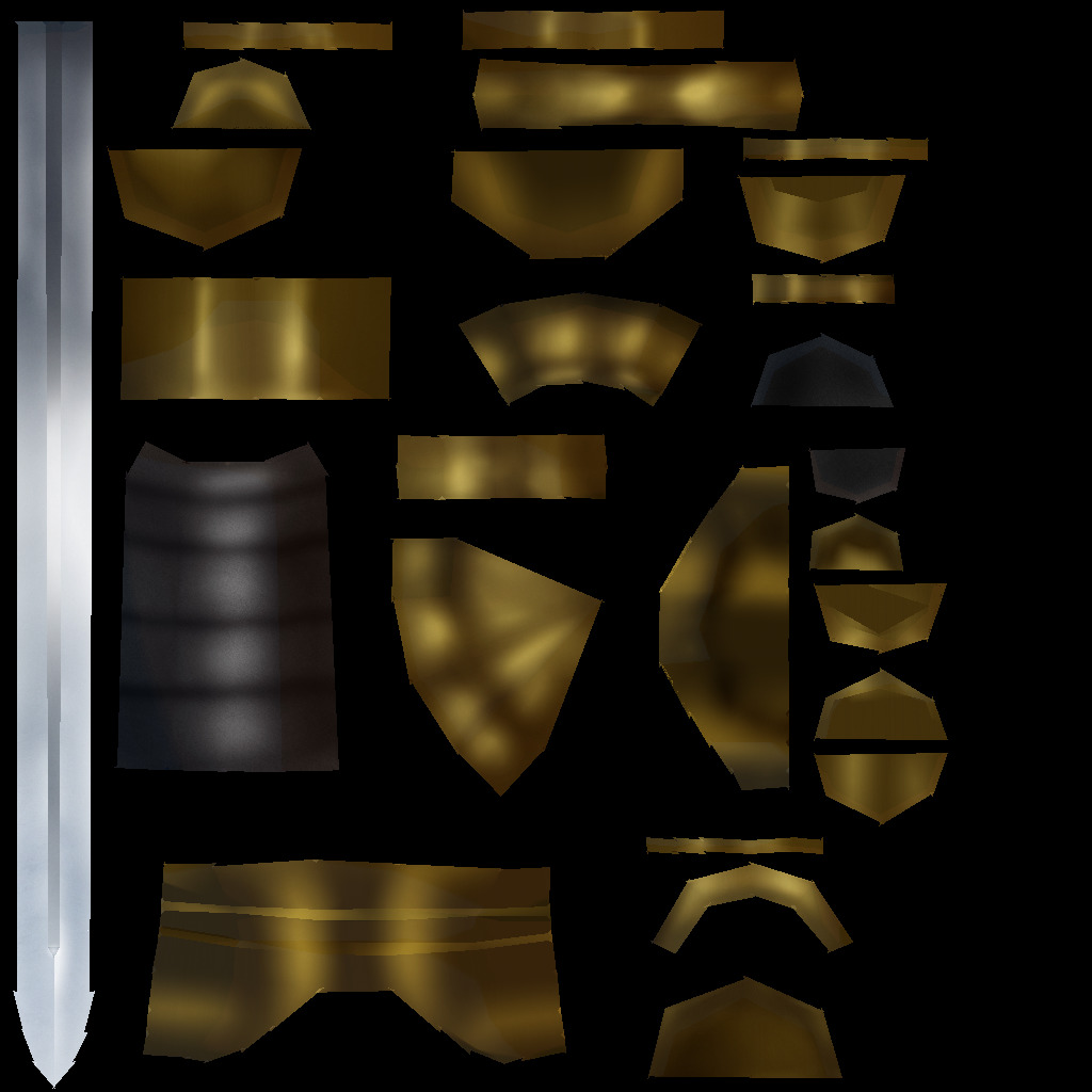 Hand Painted Swords Bundle 3D Model Collection_72