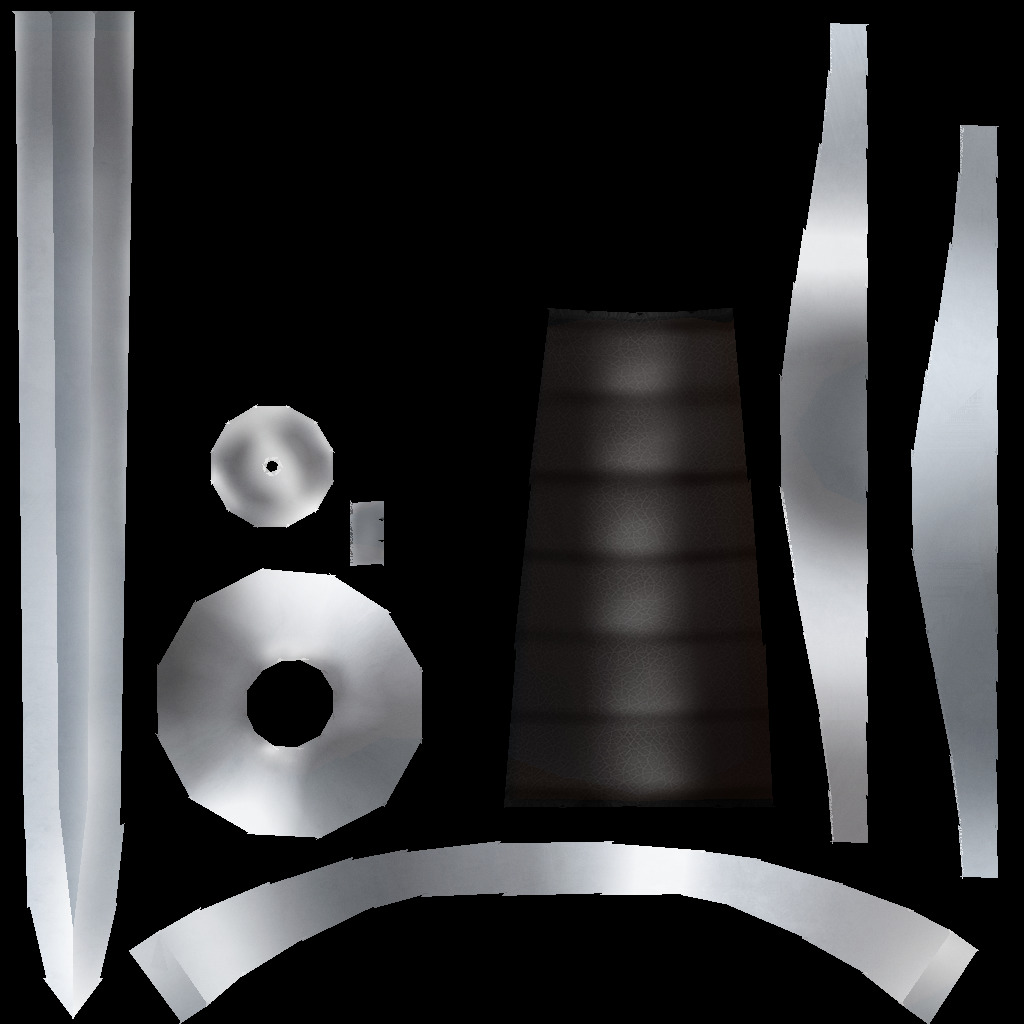 Hand Painted Swords Bundle 3D Model Collection_78