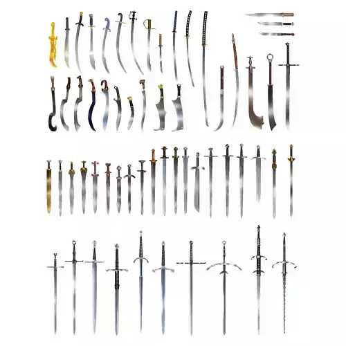 Hand Painted Swords Bundle