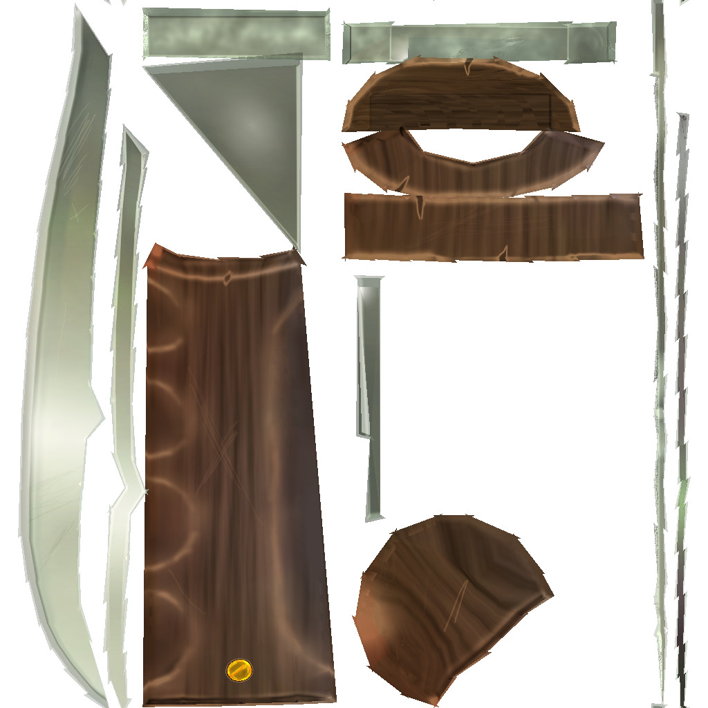 Hand Painted Swords Bundle 3D Model Collection_98