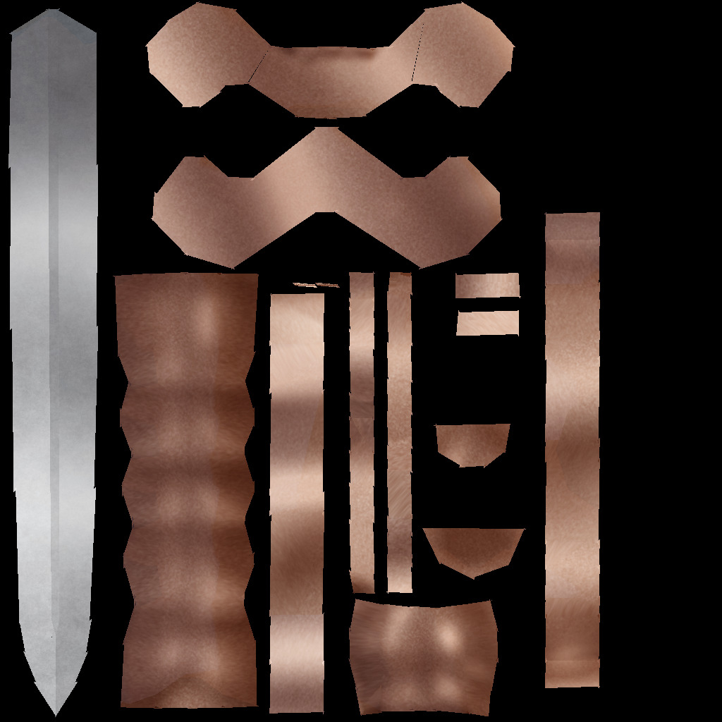 Hand Painted Swords Bundle 3D Model Collection_88