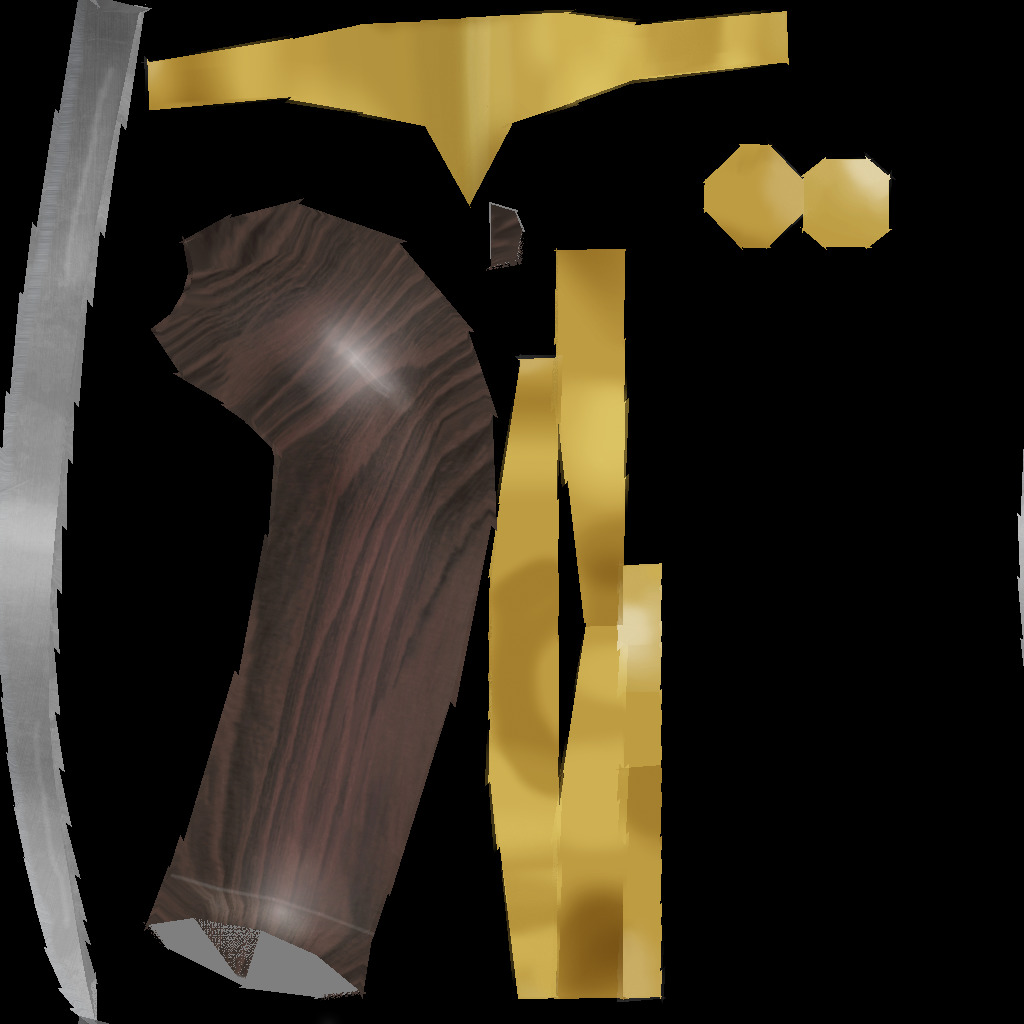 Hand Painted Swords Bundle 3D Model Collection_117