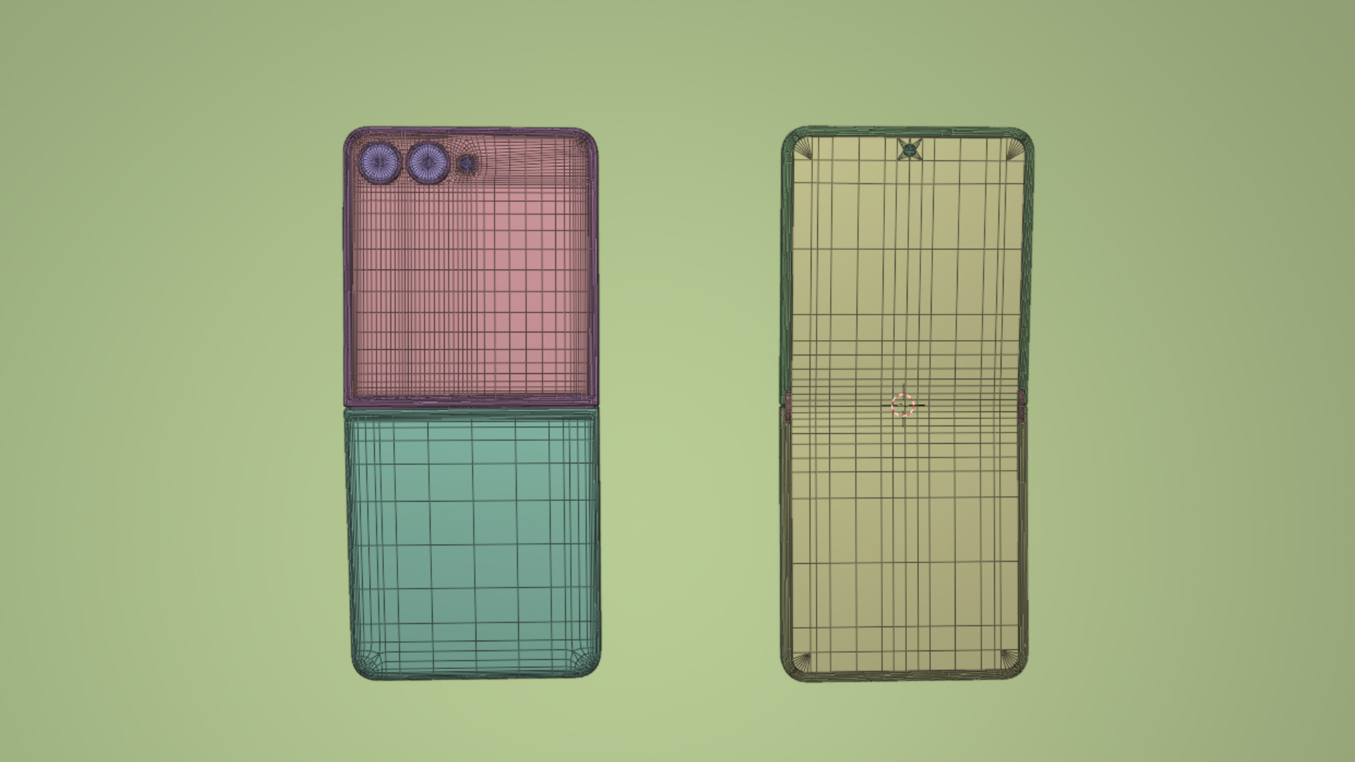 Samsung Galaxy Z Flip 7 Coralred 3D model_13