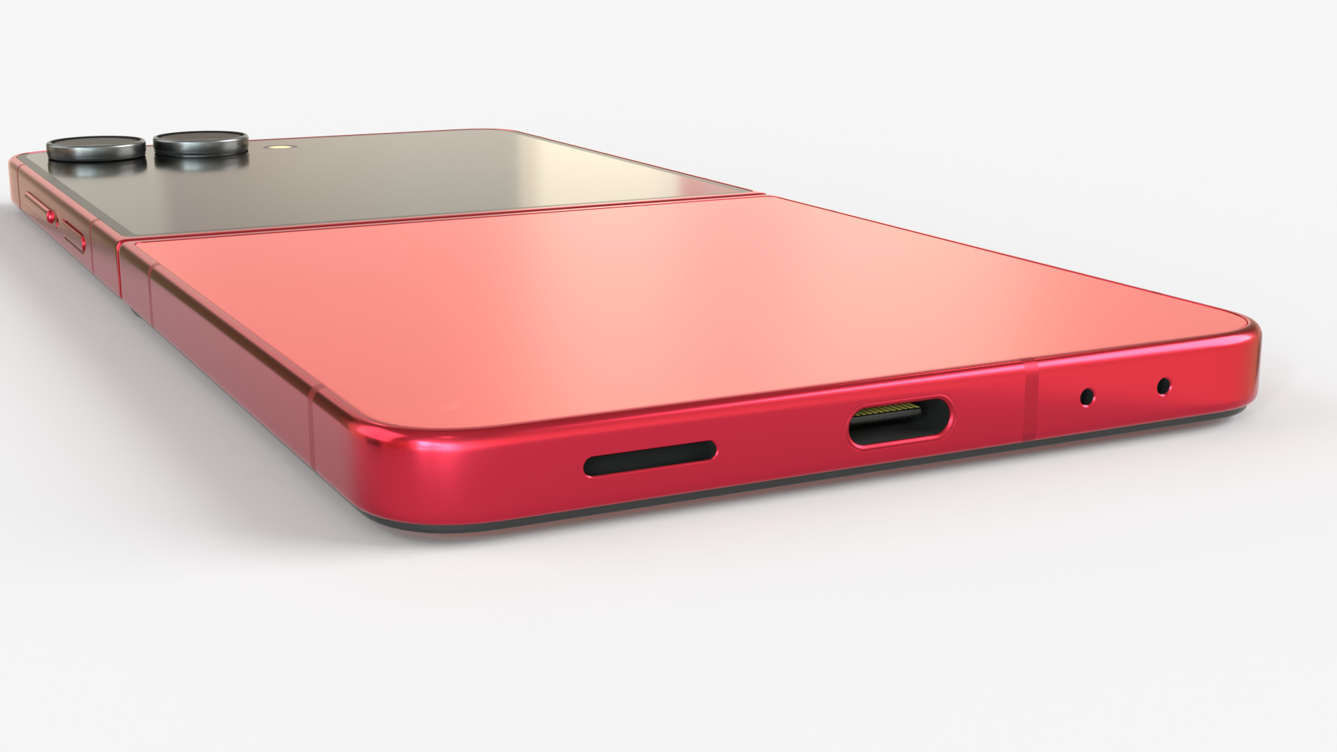Samsung Galaxy Z Flip 7 Coralred 3D model_8