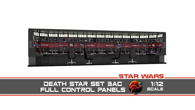 Set 3ac - Full Control Panels Wall 1-12 scale Blackseries 3D Model Collection