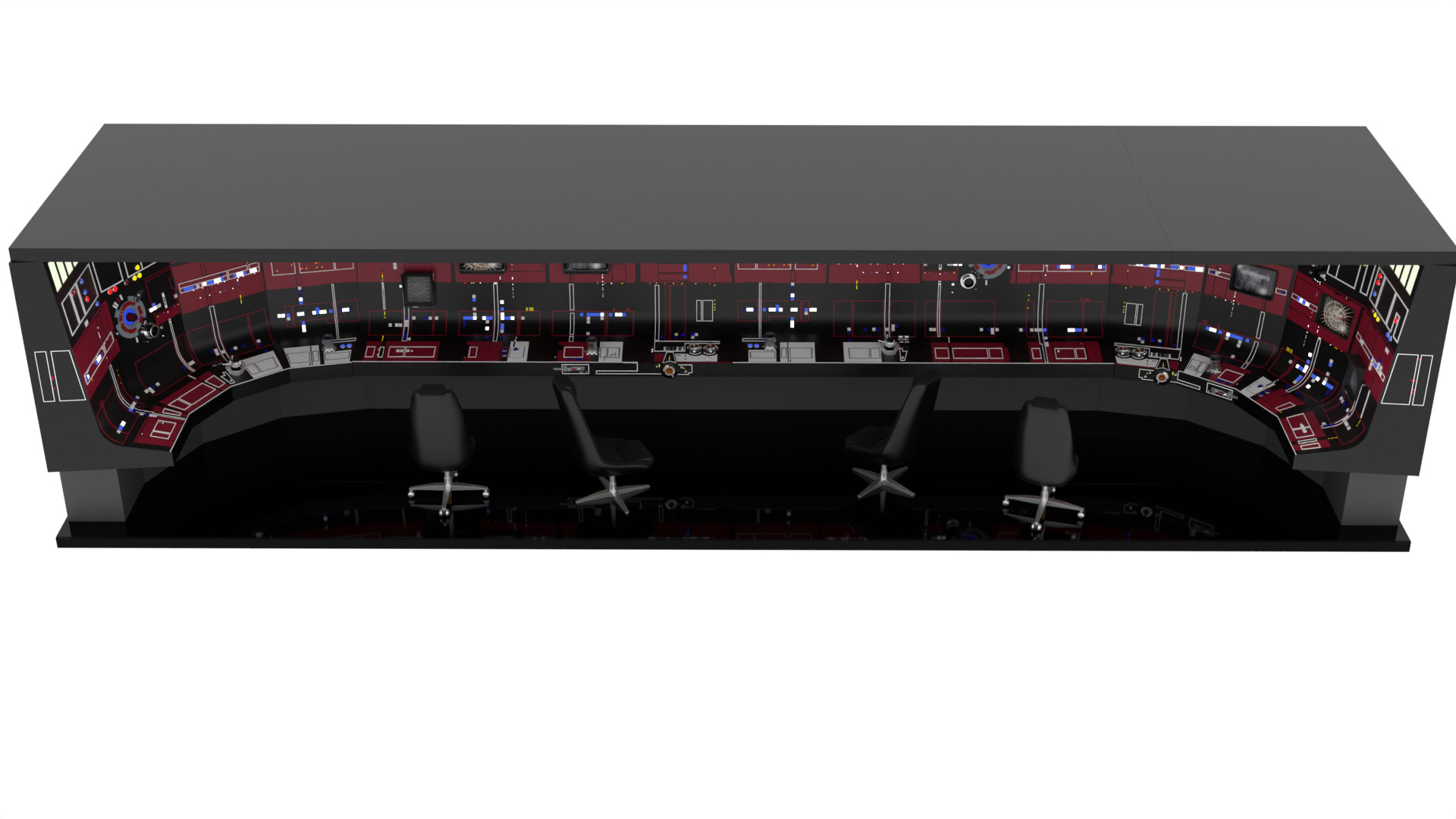 Set 3ac - Full Control Panels Wall 1-12 scale Blackseries 3D Model Collection_6