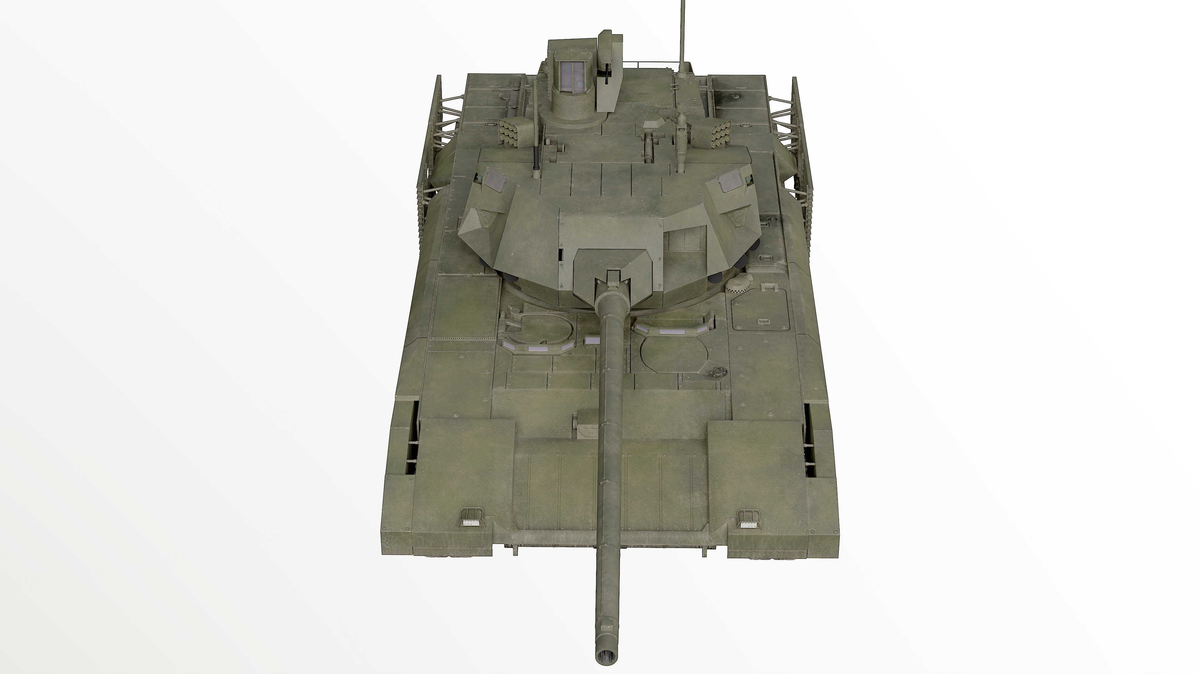 T-14 Armata Russian Tank Game Ready PBR 3D model Low-poly 3D model_26