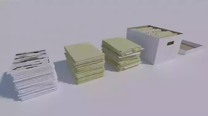 Crime Police Investigation Documents Folders Piles