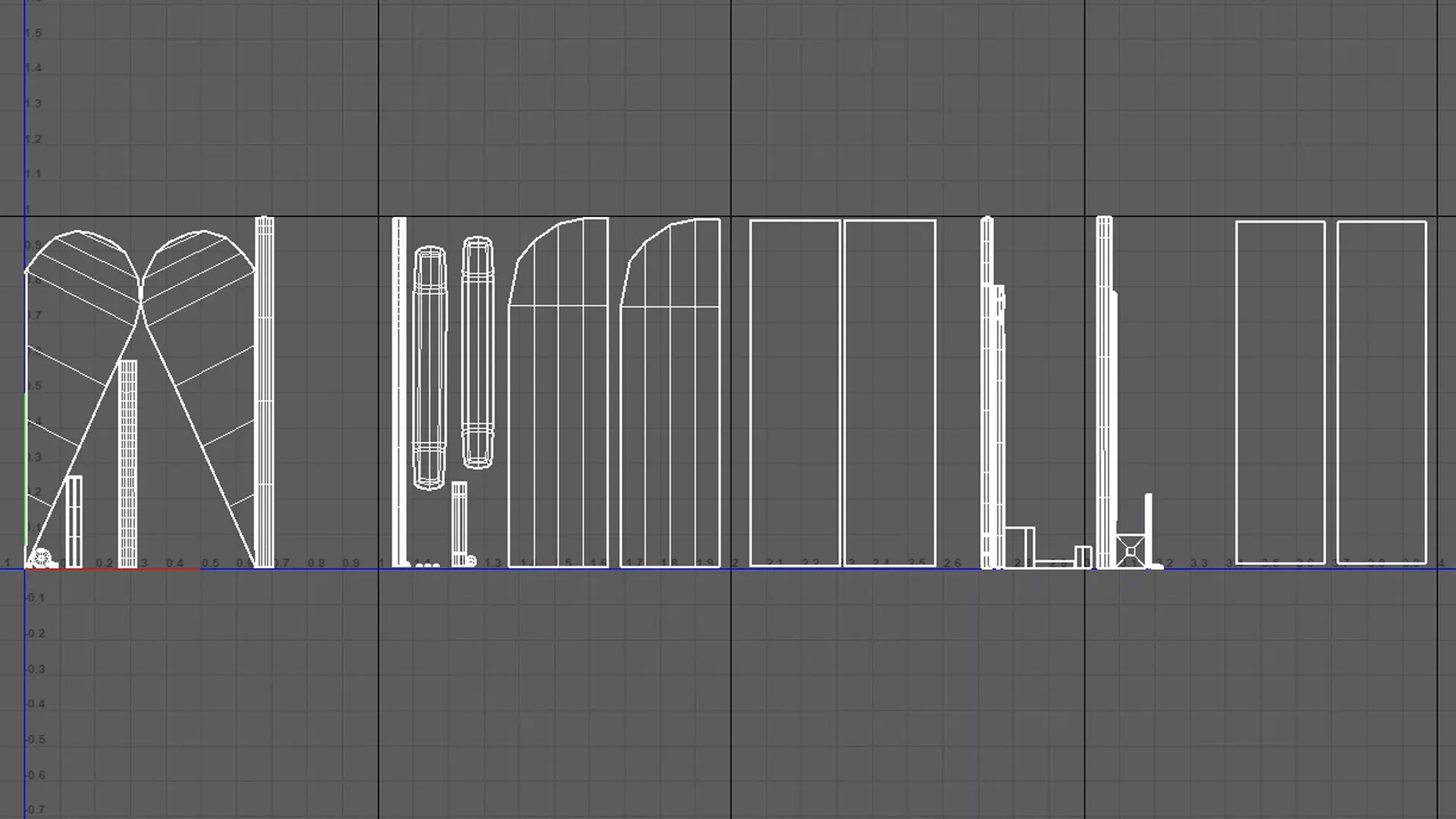 Banner commercial flag Low-poly 3D model_15