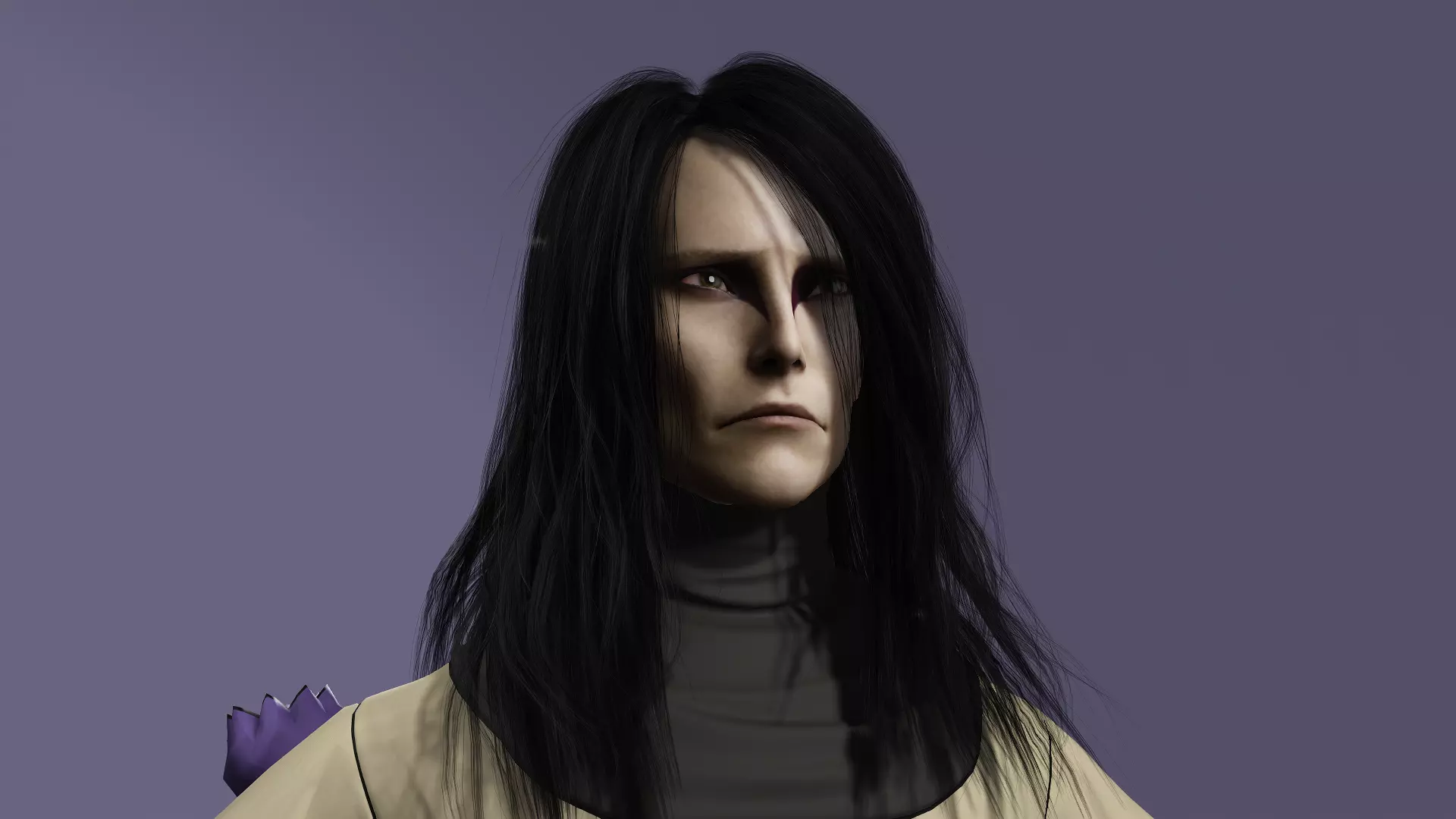 Realistic Mysterious Sorcerer Orochimaru from Naruto meta human 3D model_22