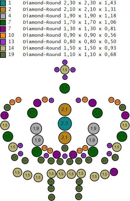 Custom Diamond Name Pendant ANGEL 3D print model_7