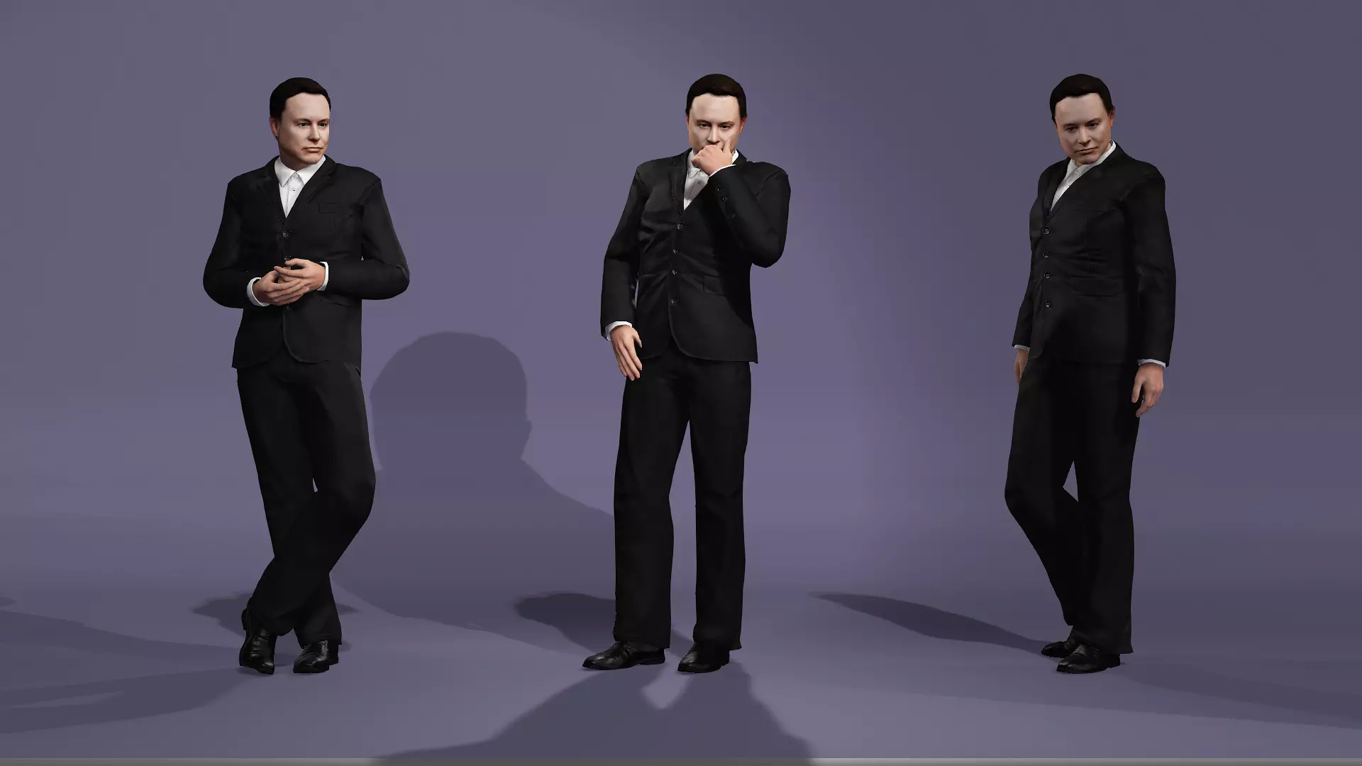 Business Character Similar to Elon Reeve Musk meta human 3D model_0