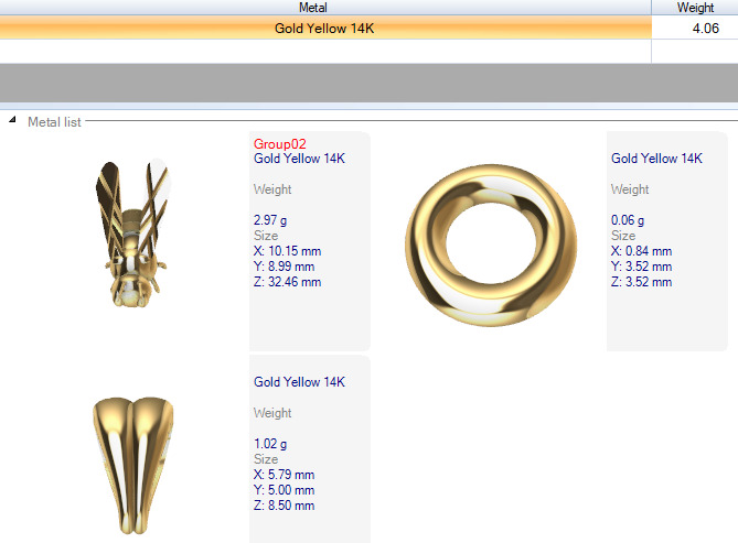 Bee Pendant charm necklace 3D print model_23