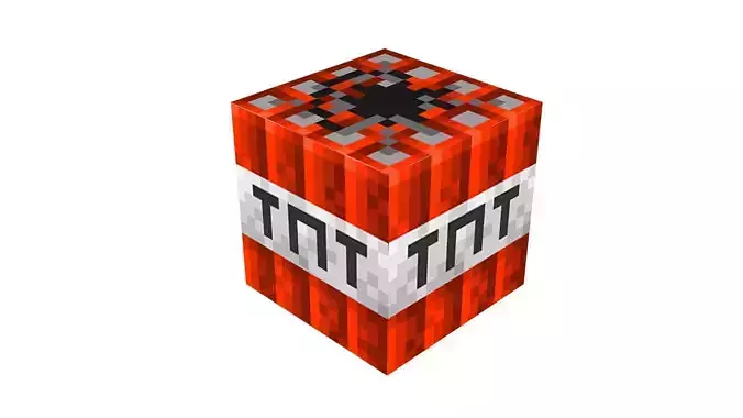 Minecraft TNT 3D model