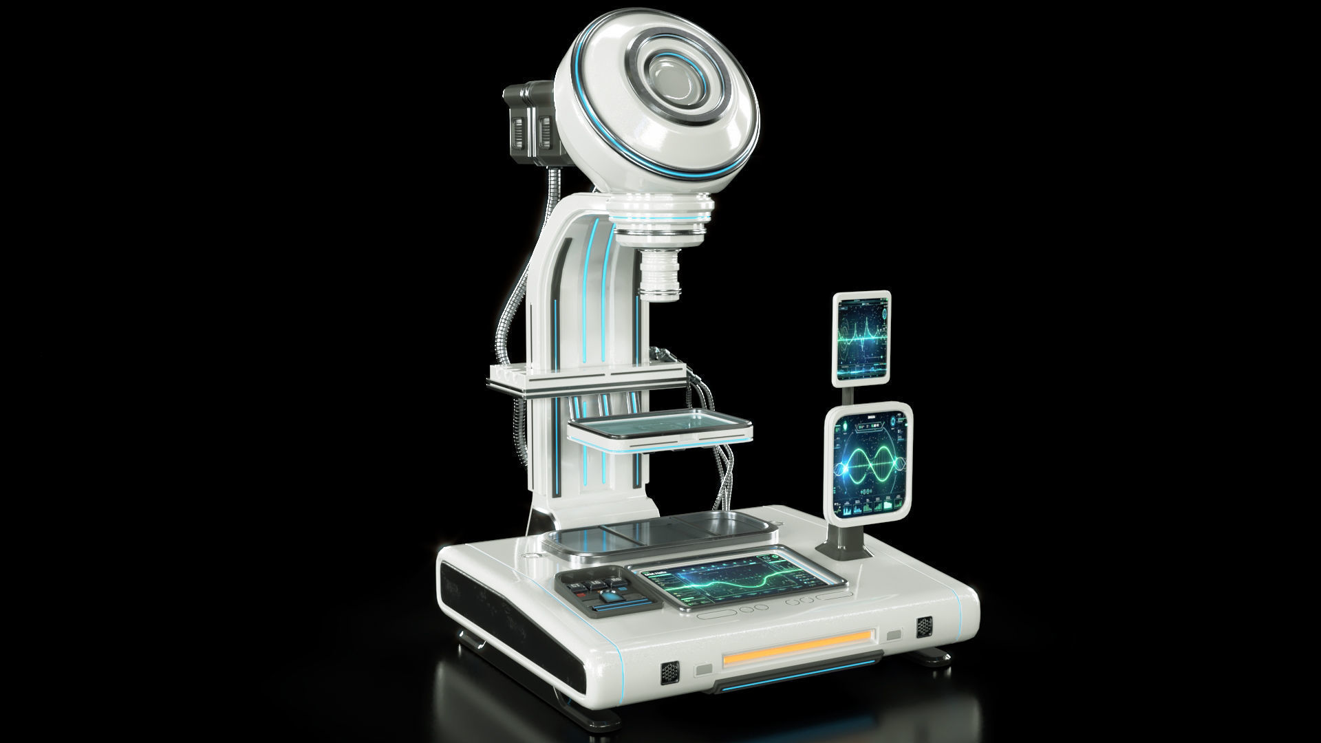 scifi medical equipment-modern laboratory  3D model_2