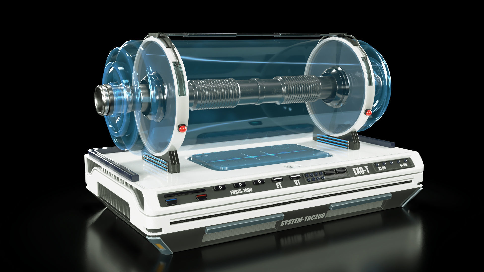 scifi medical equipment-modern laboratory  3D model_6