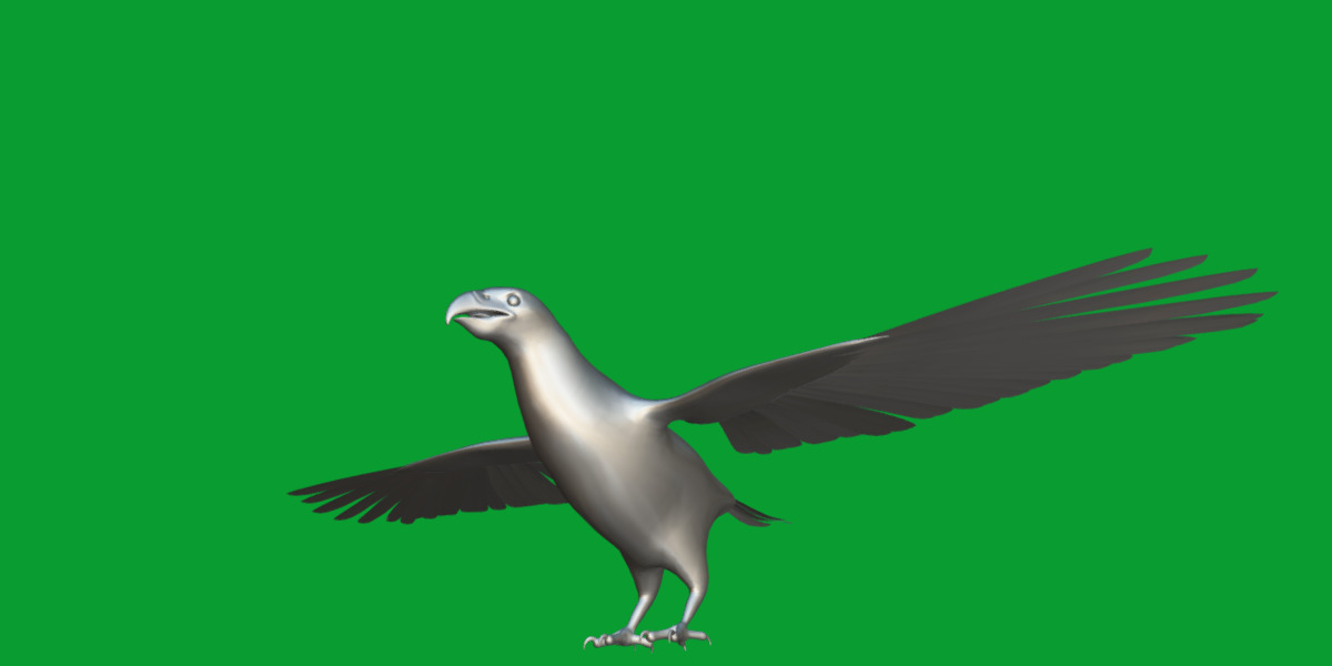 Pesquet Dracula Parrot Bird Low-poly 3D model_21