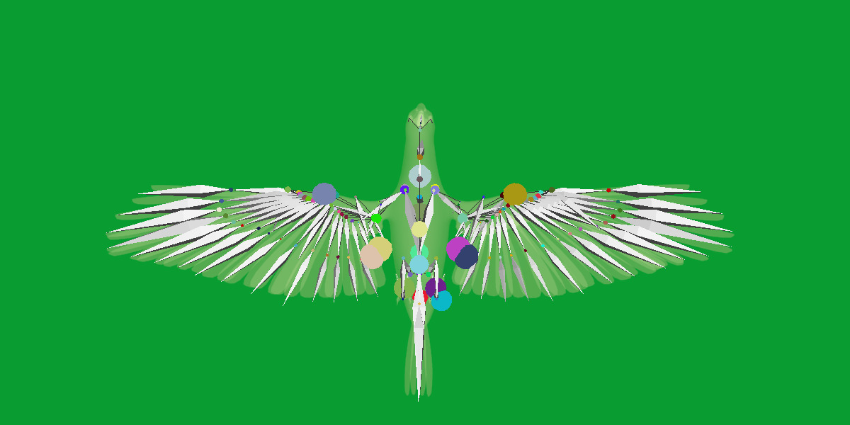 Pesquet Dracula Parrot Bird Low-poly 3D model_17