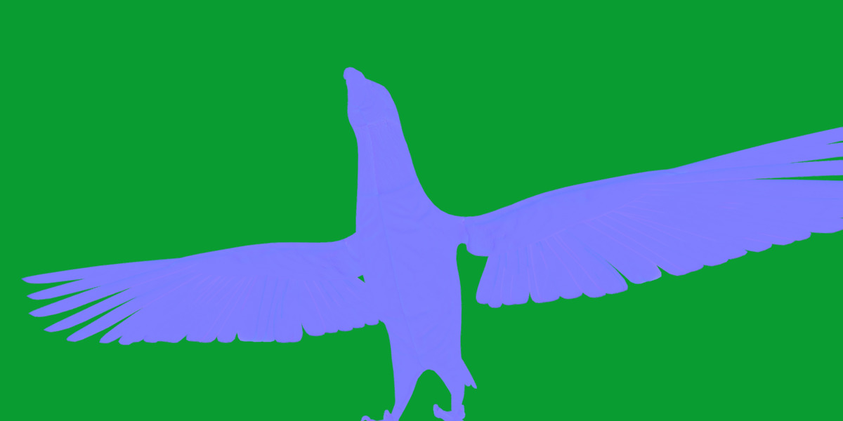 Pesquet Dracula Parrot Bird Low-poly 3D model_40