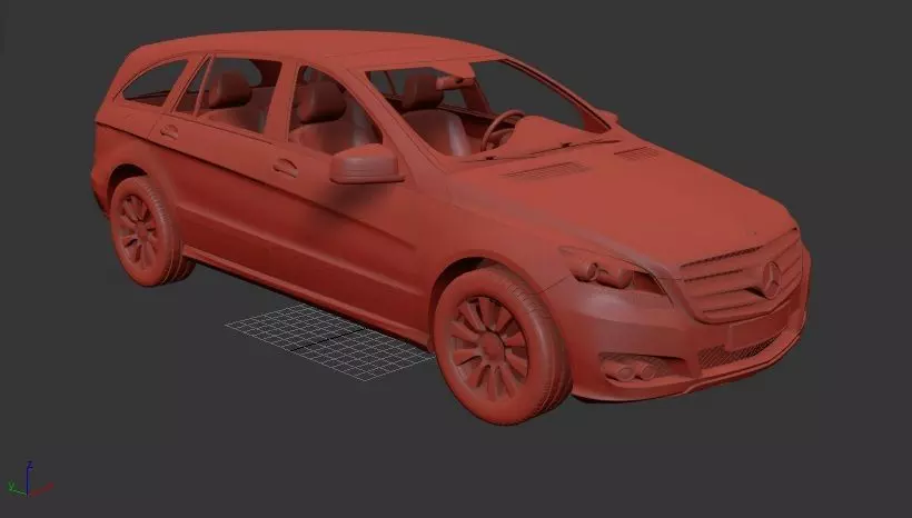 Mercedes Benz R class 2011 3D print model_0