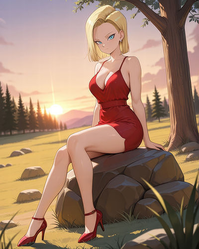 Android 18 Enjoys a Peaceful DBZ 3D print model