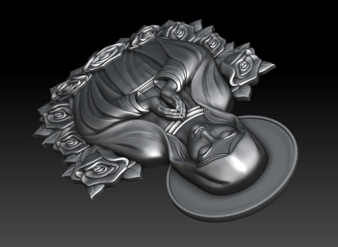 Virgin Mary 18 3D print model_9