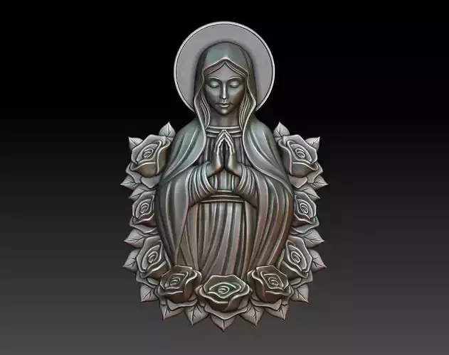 Virgin Mary 18 3D print model
