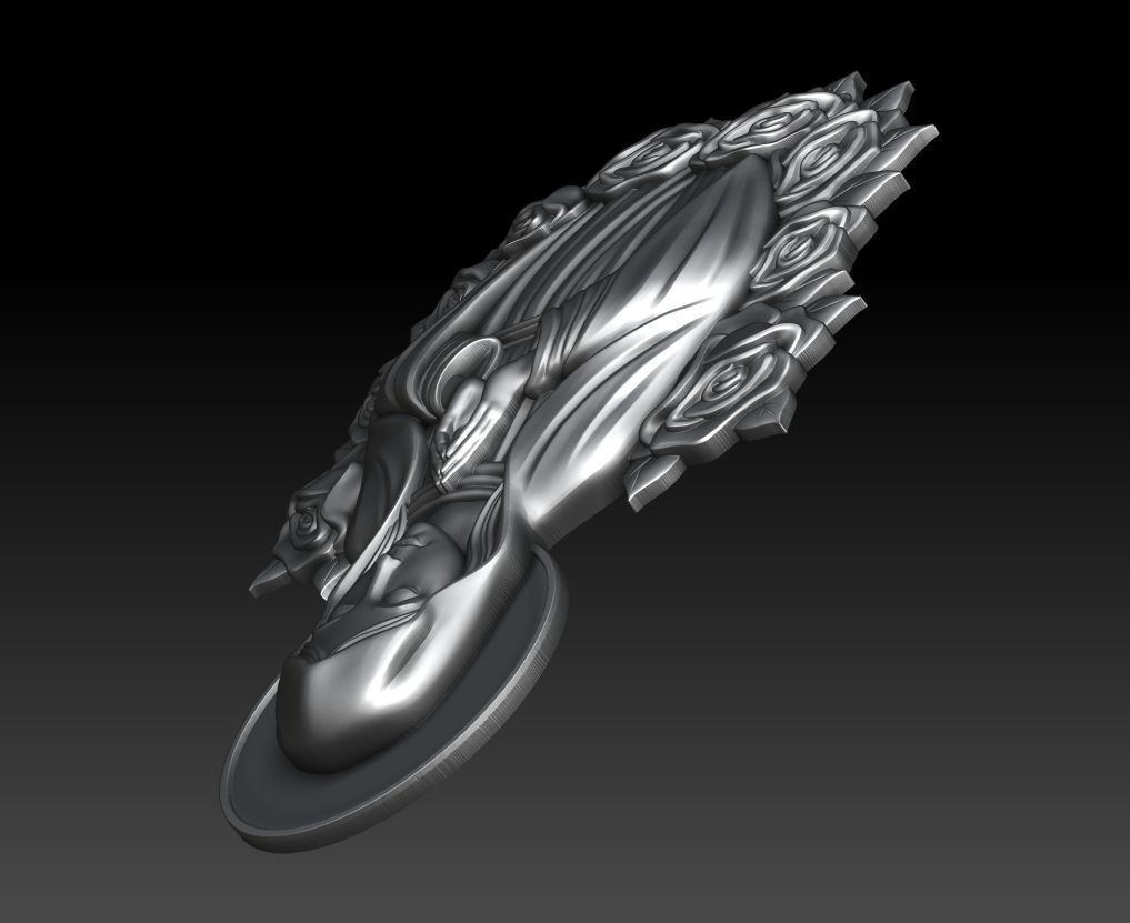 Virgin Mary 18 3D print model_10
