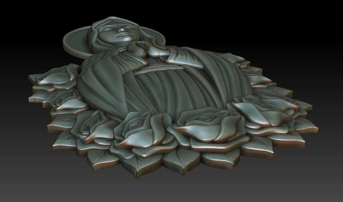 Virgin Mary 18 3D print model_2