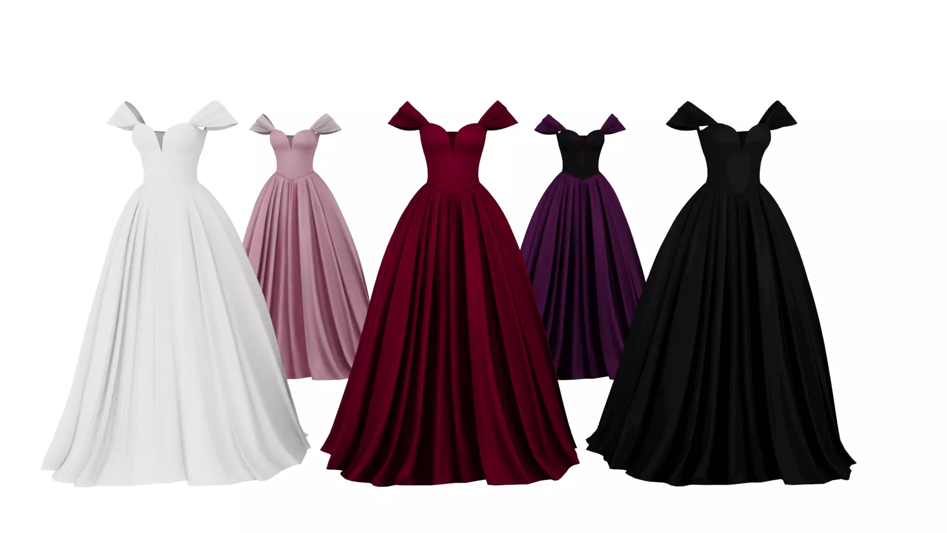 dress female Low-poly 3D model_0