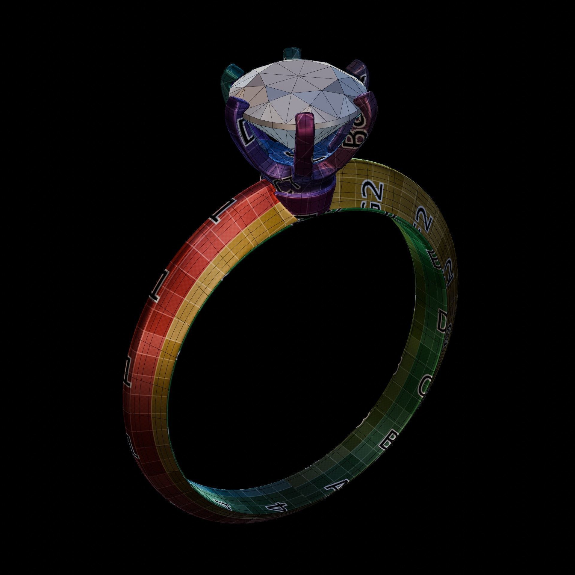 Ring Model for visualization 3D model Low-poly 3D model_7