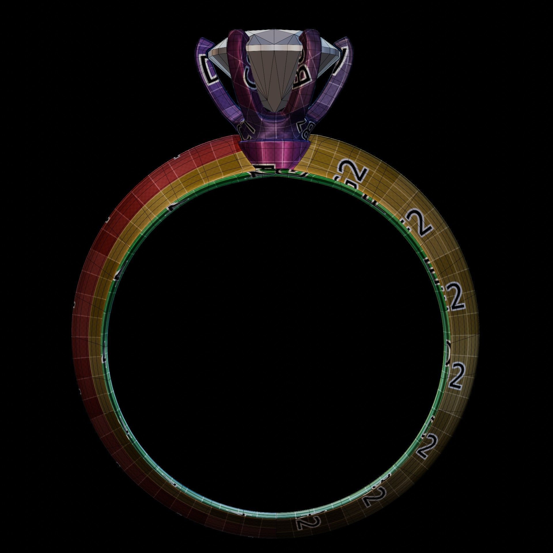 Ring Model for visualization 3D model Low-poly 3D model_3