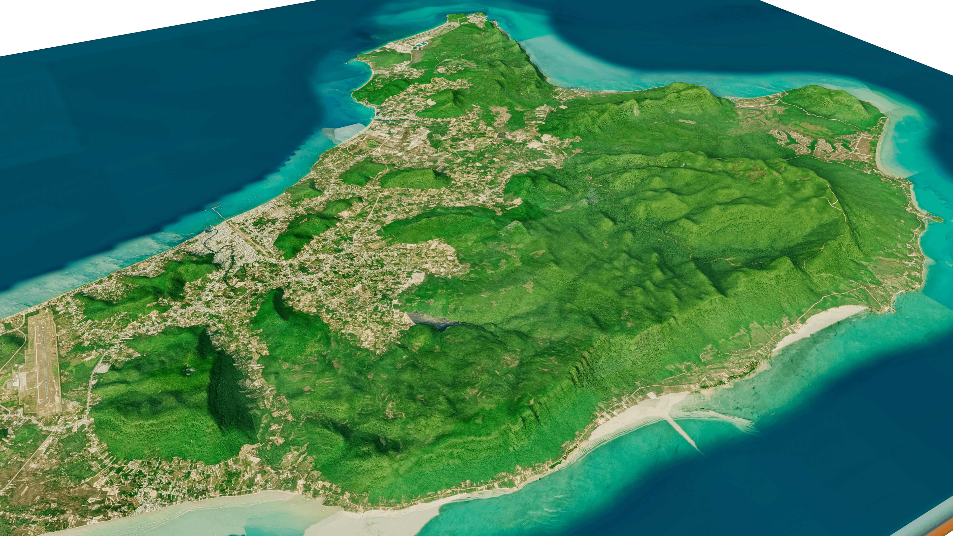 Phu Quoc island full 3D model terrain 3D model_13