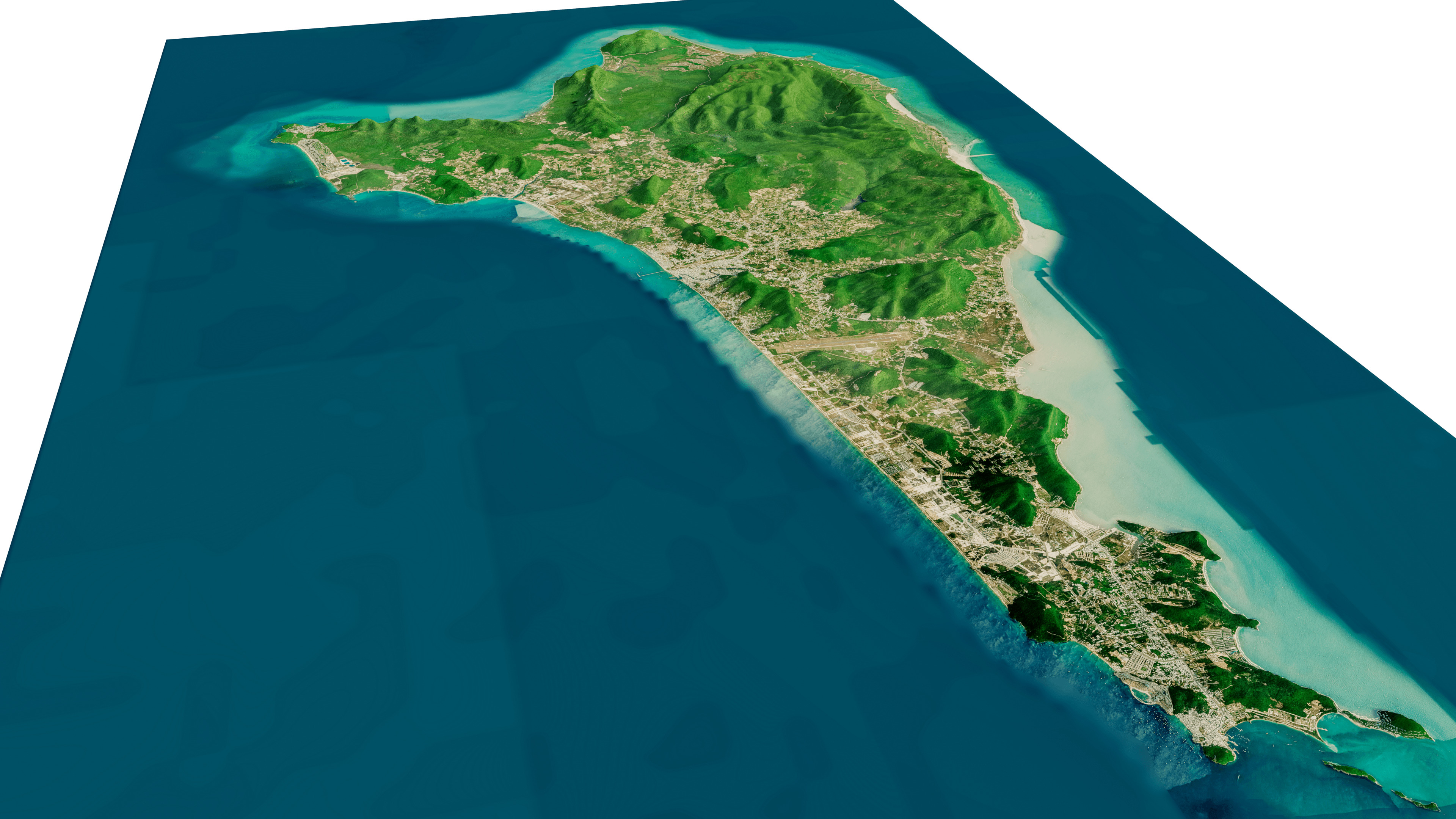 Phu Quoc island full 3D model terrain 3D model_9