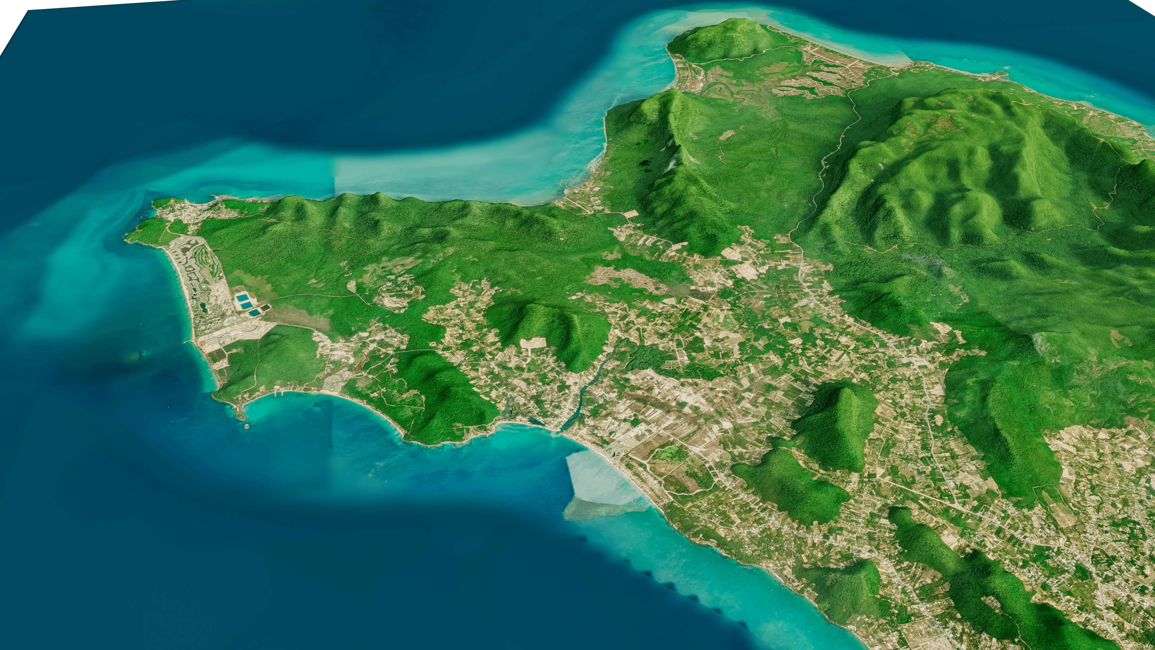 Phu Quoc island full 3D model terrain 3D model_7