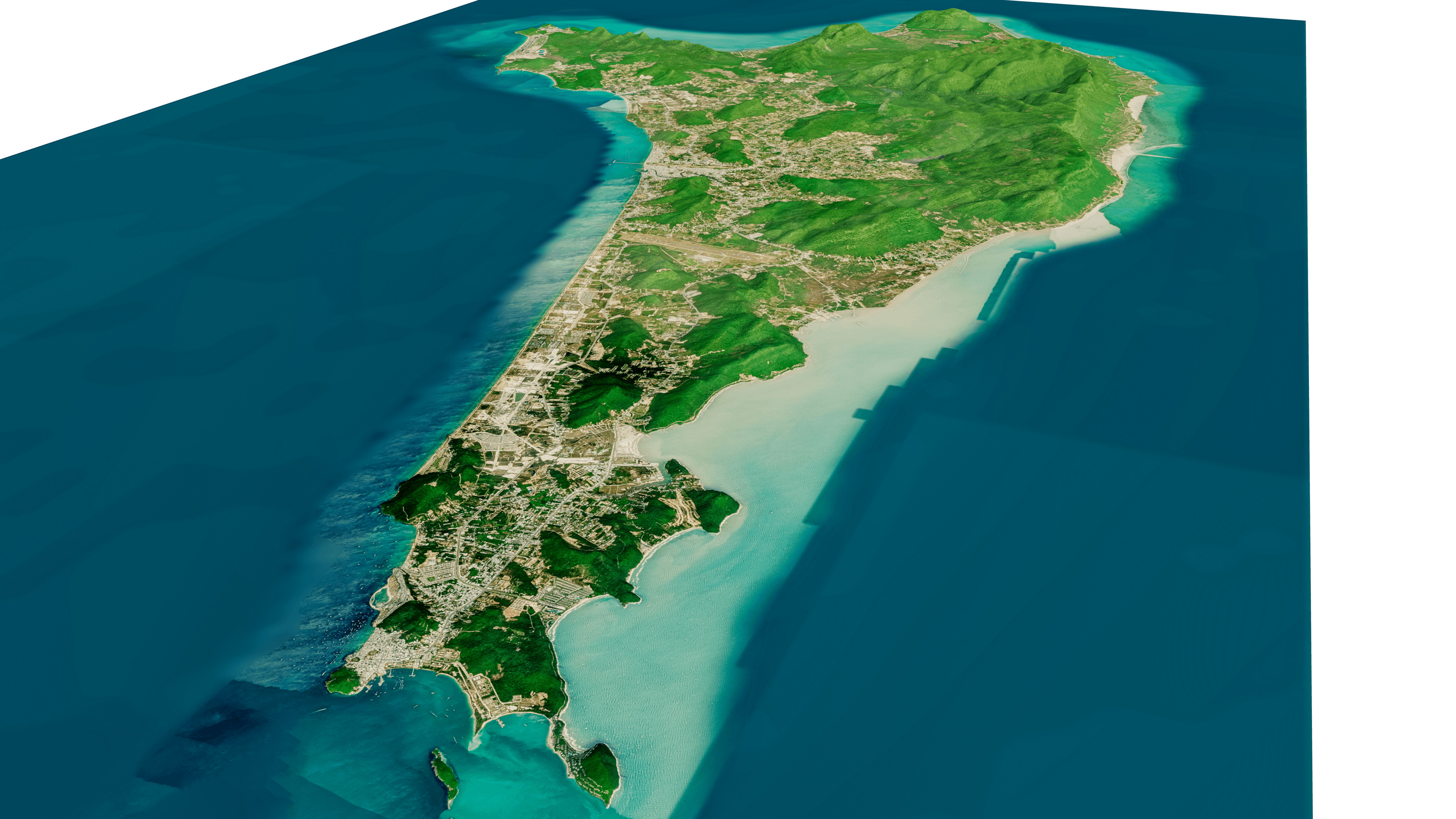 Phu Quoc island full 3D model terrain 3D model_10